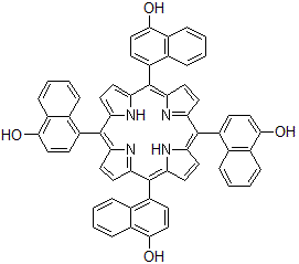CAS#: 128890-04-0, 4,4',4'',4'''-(21H,23H-Porphine-5,10,15,20-Tetrayl)Tetrakis-1-Naphthalenol