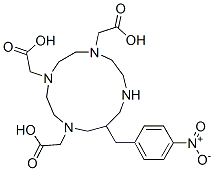 CAS 登录号：128924-92-5， 2-[4,7-二(羧甲基)-12-[(4-硝基苯基)甲基]-1,4,7,10-四氮杂环十三碳-1-基]乙酸