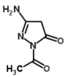 CAS#: 129027-73-2, 2-Acetyl-5-Amino-2,4-Dihydro-3H-Pyrazol-3-One