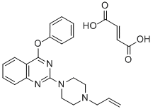 CAS 登录号：129112-70-5， 2-(4-烯丙基-1-哌嗪基)-4-苯氧基喹唑啉富马酸盐