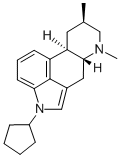 CAS 登录号：129134-96-9， (8-beta)-1-环戊基-6,8-二甲基-麦角灵