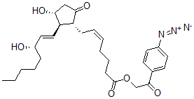 CAS 登录号：129163-95-7， [2-(4-叠氮基苯基)-2-氧代乙基](Z)-7-[(1R,2R,3R)-3-羟基-2-[(E,3S)-3-羟基辛-1-烯基]-5-氧代环戊基]庚-5-烯酸酯