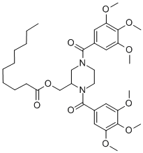 CAS#: 129229-92-1, [1,4-Bis(3,4,5-Trimethoxybenzoyl)Piperazin-2-Yl]Methyl Decanoate