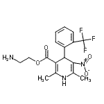 CAS#: 129238-72-8, 2-Aminoethyl 2,6-Dimethyl-5-Nitro-4-[2-(Trifluoromethyl)Phenyl]-1,4-Dihydro-3-Pyridinecarboxylate