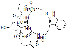 CAS#: 129274-06-2, 1-(L-2-Aminobutanoic Acid)-3-L-Isoleucine-4-(2-Mercapto-L-Tryptophan)-alpha-Amanitin De-S-Oxide