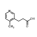 CAS#: 129483-51-8, 3-(4-Methyl-3-Pyridinyl)Propanoic Acid