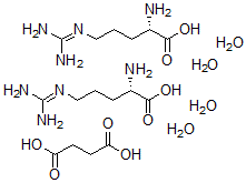 CAS#: 129505-32-4, DL-Arginine butanedioate (2:1) tetrahydrate