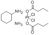 CAS 登录号：129551-91-3， (OC-6-43)-氨合二(丁酸-O)二氯(环己胺)铂