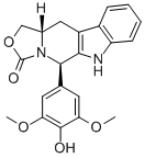 CAS 登录号：129564-92-7， (5R-顺式)-5,6,11,11alpha-四氢-5-(4-羟基-3,5-二甲氧基苯基)-1H,3H-恶唑并(3',4':1,6)吡啶并(3,4-b)吲哚-3-酮