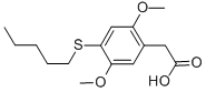 CAS 登录号:129658-08-8, 2-(2,5-二甲氧基-4-戊基硫基苯基)乙酸