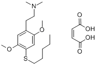 CAS 登录号：129658-18-0， 2,5-二甲氧基-N,N-二甲基-4-(戊基硫代)-苯乙胺(Z)-2-丁烯二酸酯(1:1)