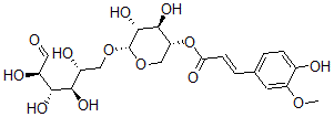 CAS#: 129724-46-5, [(3R,4R,5R,6S)-4,5-Dihydroxy-6-[(2R,3R,4S,5R)-2,3,4,5-Tetrahydroxy-6-Oxohexoxy]Oxan-3-Yl] (E)-3-(4-Hydroxy-3-Methoxyphenyl)Prop-2-Enoate