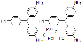 CAS#: 129770-31-6, Tetrachloroplatinate dianion-basic fuchsin complex