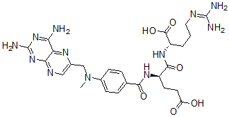 CAS#: 129921-89-7, (4R)-5-[[(2S)-5-(Diaminomethylideneamino)-1-Hydroxy-1-Oxopentan-2-Yl]Amino]-4-[[4-[(2,4-Diaminopteridin-6-Yl)Methyl-Methylamino]Benzoyl]Amino]-5-Oxopentanoic Acid