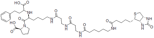 CAS#: 130007-46-4, epsilon-Biotinamidocaproyl-beta-ala-beta-ala-lisinopril