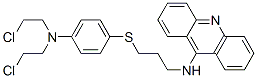 CAS#: 130031-49-1, N-[3-[4-[Bis(2-Chloroethyl)Amino]Phenyl]Sulfanylpropyl]Acridin-9-Amine