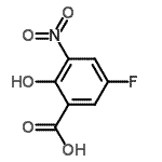 CAS 登录号：130046-91-2， 5-氟-2-羟基-3-硝基苯甲酸