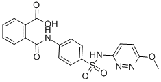 CAS#: 13010-46-3, N-[4-(6-Methoxy-Pyridazin-3-Ylsulfamoyl)-Phenyl]-Phthalamic Acid