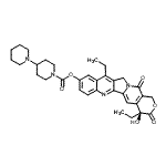 CAS 登录号：130144-33-1， (4S)-4,11-二乙基-4-羟基-3,14-二氧代-3,4,12,14-四氢-1H-吡喃并[3',4':6,7]吲哚嗪并[1,2-b]喹啉-9-基1,4'-联哌啶-1'-羧酸酯