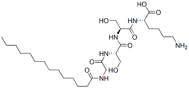 CAS 登录号：130170-10-4， (2S)-6-氨基-2-[[(2S)-2-[[(2S)-2-[[2-(月桂酰氨基)乙酰基]氨基]-3-羟基丙酰基]氨基]-3-羟基丙酰基]氨基]己酸