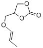 CAS 登录号：130221-78-2， 4-[(1-丙烯-1-基氧基)甲基]-1,3-二氧戊环-2-酮