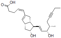 CAS 登录号：130273-99-3， (Z)-5-[(3aS,5R,6R,6aS)-5-羟基-6-[(E,3S,4S)-3-羟基-4-甲基壬-1-烯-6-炔基]-1,3a,4,5,6,6a-六氢戊搭烯-2-基]戊-4-烯酸