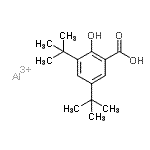 CAS 登录号：130296-87-6， 3,5-二(1,1-二甲基乙基)-2-羟基-苯甲酸铝盐(1:1)