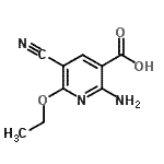 CAS 登录号：130484-87-6， 2-氨基-5-氰基-6-乙氧基烟酸