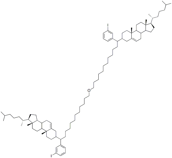 CAS#: 130504-77-7, (3S,8S,9S,10R,13R,14S,17R)-3-[12-(3-Iodophenyl)Dodecoxy]-10,13-Dimethyl-17-[(2R)-6-Methylheptan-2-Yl]-2,3,4,7,8,9,11,12,14,15,16,17-Dodecahydro-1H-Cyclopenta[a]Phenanthrene