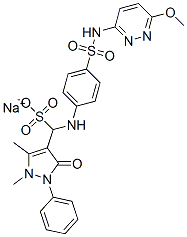 CAS#: 13061-27-3, Sodium 2,3-Dihydro-alpha-[[4-[[(6-Methoxypyridazin-3-Yl)Amino]Sulphonyl]Phenyl]Amino]-1,5-Dimethyl-3-Oxo-2-Phenyl-1H-Pyrazole-4-Methanesulphonate