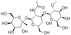 CAS#: 130648-54-3, N-[(2S,3R,4R,5S,6R)-4-[(2R,3R,4S,5R,6R)-4,5-Dihydroxy-6-(Hydroxymethyl)-3-Methoxyoxan-2-Yl]Oxy-5-Hydroxy-6-(Hydroxymethyl)-2-[(2S,3R,4S,5R,6R)-3,4,5-Trihydroxy-6-(Hydroxymethyl)-2-Methyloxan-2-Yl]Oxyoxan-3-Yl]Acetamide