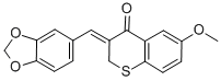 CAS#: 130689-05-3, (3Z)-3-(1,3-Benzodioxol-5-Ylmethylidene)-6-Methoxythiochroman-4-One