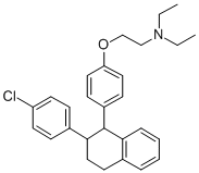 CAS#: 13073-86-4, 2-(4-(1,2,3,4-Tetrahydro-2-(4-Chlorophenyl)Naphthyl)Phenoxy)-Triethylamine
