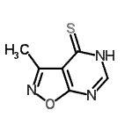 CAS#: 130783-68-5, 3-Methyl[1,2]Oxazolo[5,4-d]Pyrimidine-4(5H)-Thione