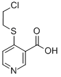 CAS 登录号：13096-15-6， 4-(2-氯乙基硫基)吡啶-3-羧酸