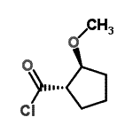 CAS 登录号：130980-60-8， (1S,2S)-2-甲氧基环戊烷羰基氯化物