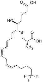 CAS#: 131074-64-1, (5S,6R,7E,9E,11Z,14Z)-6-(2-Amino-3-Hydroxy-3-Oxopropyl)Sulfanyl-20,20,20-Trifluoro-5-Hydroxyicosa-7,9,11,14-Tetraenoic Acid