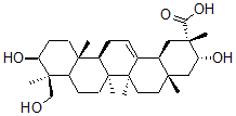 CAS#: 131177-50-9, (2S,3R,4aS,6aR,6aS,6bR,9S,10S,12aR,14bS)-3,10-Dihydroxy-9-(Hydroxymethyl)-2,4a,6a,6b,9,12a-Hexamethyl-1,3,4,5,6,6a,7,8,8a,10,11,12,13,14b-Tetradecahydropicene-2-Carboxylic Acid