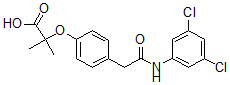 CAS 登录号：131179-94-7， 2-[4-[2-[(3,5-二氯苯基)氨基]-2-氧代乙基]苯氧基]-2-甲基丙酸