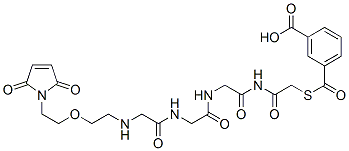 CAS 登录号：131274-05-0， 3-[2-[[2-[[2-[[2-[2-[2-(2,5-二氧代吡咯-1-基)乙氧基]乙基氨基]乙酰基]氨基]-2-氧代乙基]氨基]-2-氧代乙基]氨基]-2-氧代乙基]硫基羰基苯甲酸