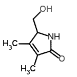 CAS 登录号：13130-51-3， 5-(羟基甲基)-3,4-二甲基-1,5-二氢-2H-吡咯-2-酮