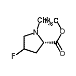 CAS 登录号：13135-68-7， 甲基4-氟-1-甲基-L-脯氨酸酯
