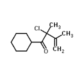 CAS 登录号：131353-06-5， 2-氯-1-环己基-2,3-二甲基-3-丁烯-1-酮