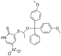 CAS#: 131384-76-4, 3-[1-[Bis(4-Methoxyphenyl)-Phenylmethoxy]Ethylsulfanyl]-5-Nitro-1H-Pyridine-2-Thione