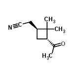 CAS 登录号：131488-86-3， [(1S,3R)-3-乙酰基-2,2-二甲基环丁基]乙腈