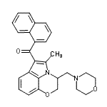 CAS#: 131513-18-3, [5-Methyl-3-(4-Morpholinylmethyl)-2,3-Dihydro[1,4]Oxazino[2,3,4-Hi]Indol-6-Yl](1-Naphthyl)Methanone