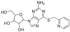 CAS#: 13153-28-1, 2-[2-Amino-6-(Pyridin-2-Ylmethylsulfanyl)Purin-9-Yl]-5-(Hydroxymethyl)Oxolane-3,4-Diol
