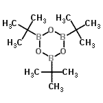 CAS 登录号：13155-00-5， 三(2-甲基-2-丙基)环硼氧烷