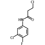 CAS 登录号：131605-66-8， 3-氯-N-(3-氯-4-氟苯基)丙酰胺
