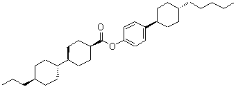 CAS 登录号:131790-57-3, 4-(反式-4-戊基环己基)苯基 (1R,1'S,4R,4'S)-4'-丙基-1,1'-联(环己基)-4-羧酸酯